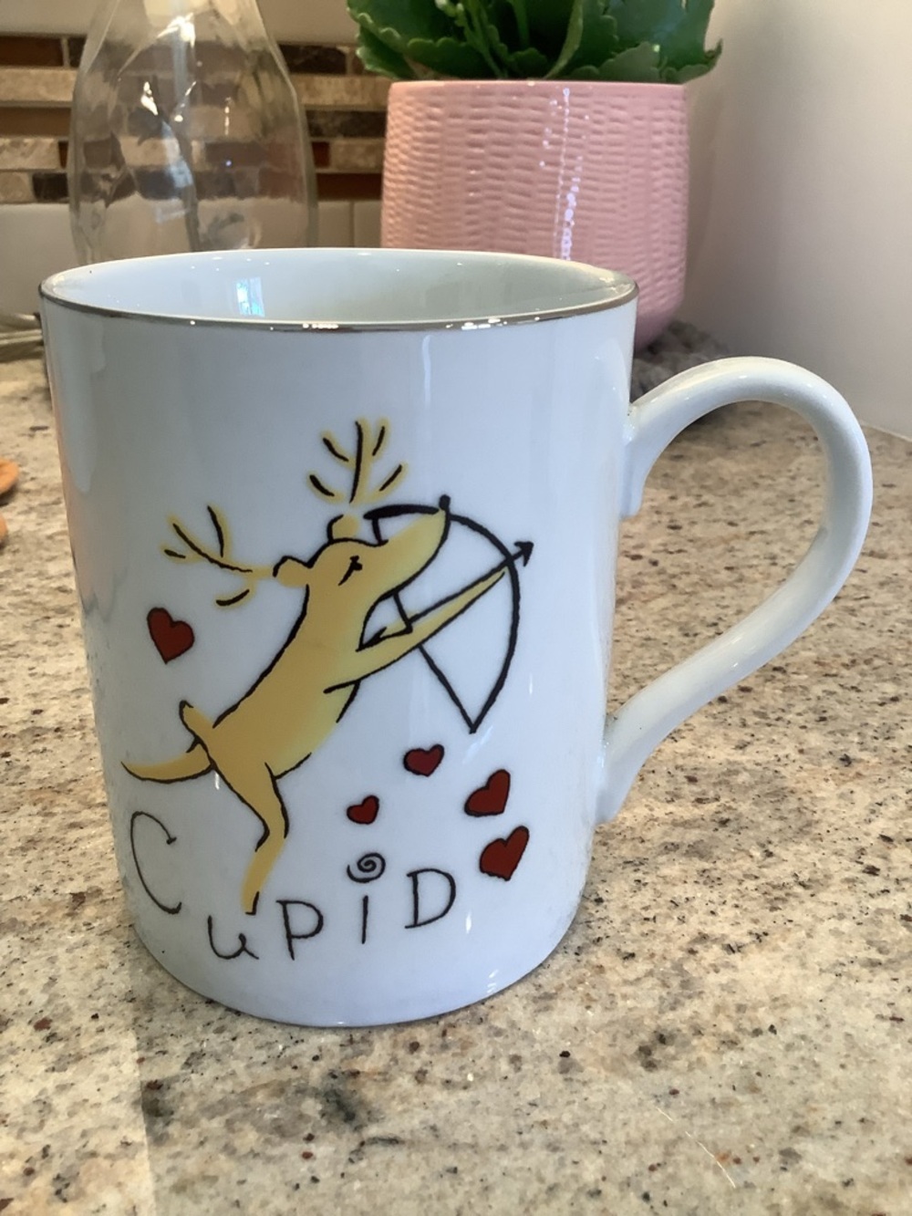 Pottery Barn White Reindeer Mugs Set in Box - Picture 7 of 8